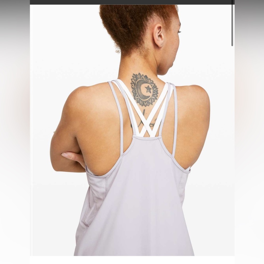 Size 8 Lululemon Run Off-Route tank top in iced iris